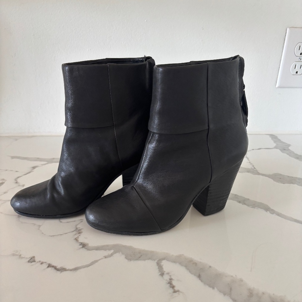 Rag and Bone Leather Ankle Bootie
